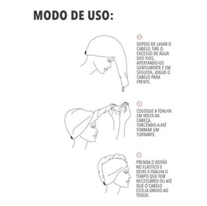 Imagem de Kit 30 Toalhas Grossa Mágica Para Cabelo Secar Rápido Touca Banho