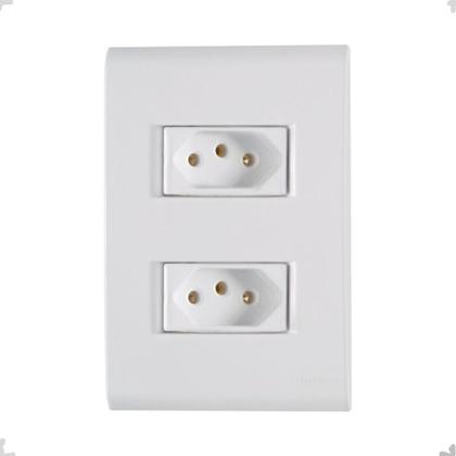 Imagem de kit 30 Tomada Dupla 20A 4X2 Branco Embutir Liz Tramontina