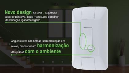 Imagem de Kit 30 Tomadas tramontina e 10 interruptores simples aria casa completa oferta