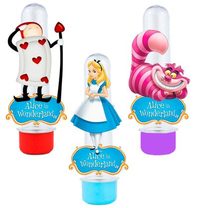 Imagem de Kit 30 Tubetes Alice No Pais das Maravilhas