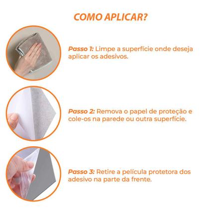 Imagem de Kit 30 Un. Espelho Flexível Decorativo 17x19,6cm Hexágono