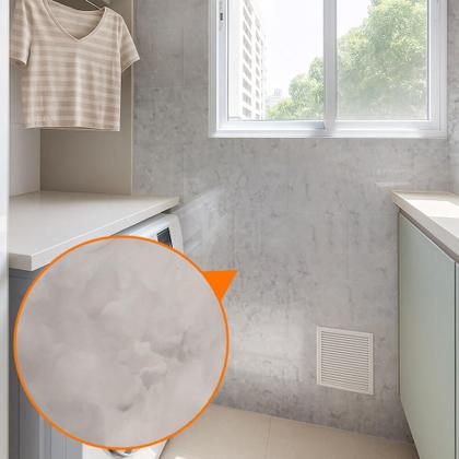 Imagem de Kit 30 Unidades Placa Adesiva Flexível para Parede Marmore Flor de Gelo 30x60cm