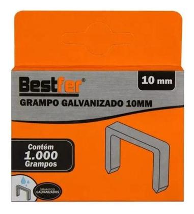 Imagem de Kit 3000 Grampos 10mm Grampeador Manual Tapeceiro Bestfer 