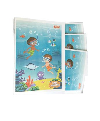 Kit 30un Caderno Brochura flexível 1/4 escolar com 48fls - Elite Imagem de Kit 30un Caderno Brochura flexível 1/4 escolar com 48fls