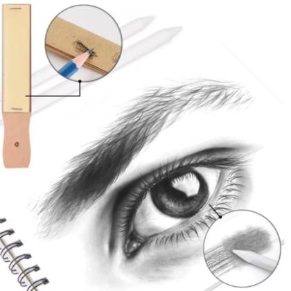 Imagem de Kit 32 Lápis Desenho Profissional Carvao Esboço Sombreado