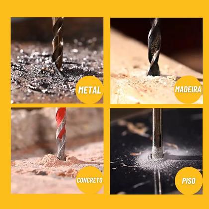 Imagem de Kit 32 Parafusadeira Furadeira 2 Baterias Maleta Sem Fio 24v