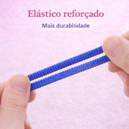 Imagem de Kit 350 Xuxinhas De Cabelo cores verde branco azul e amarelo