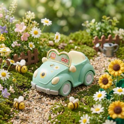 Imagem de Kit 36 Carrinhos De Brinquedo Sortidos Com Movimento A Fricção Fusca Colorido