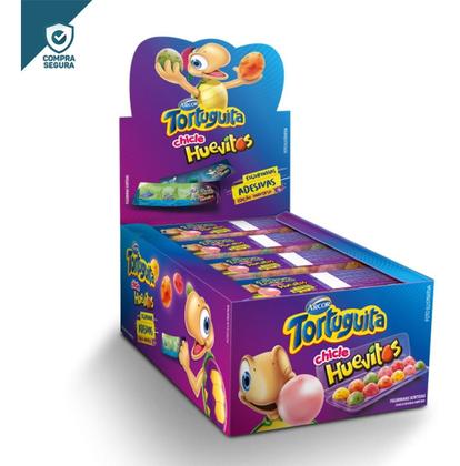 Imagem de Kit 36 Chiclete Huevitos Bichos C/ Figurinhas Colecionáveis Diversão Guloseimas