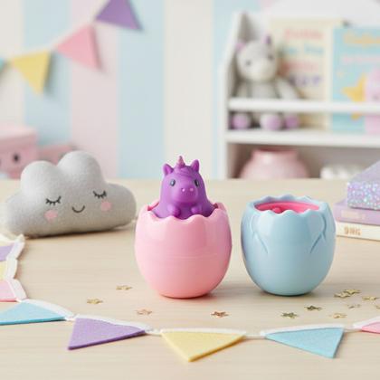 Imagem de Kit 36 Tag Toys Ovos Sortidos De Unicórnio Macios Para Apertar E Relaxar
