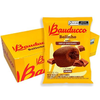 Imagem de Kit 3cx Bolo Bauducco 1 Duplo Chocolate, 1 Baunilha, 1 Morango 48un