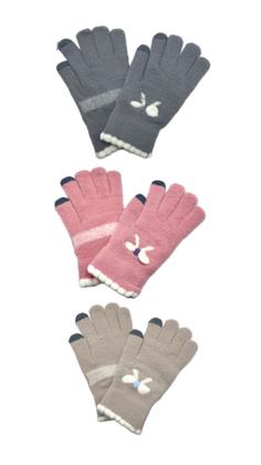 Imagem de Kit 3un Luvas RC-10 Femininas De Lã Quentinha Touch para Celular