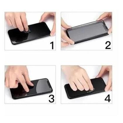 Imagem de Kit 3UN Película 3D de Vidro Privacidade + 1UN Capa Transparente Anti Shock para Moto G54 5G