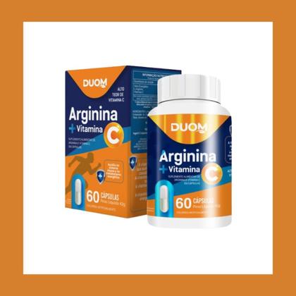 Imagem de Kit 3un Suplemento Alimentar Arginina+Vitamina C 60Cps- Duom