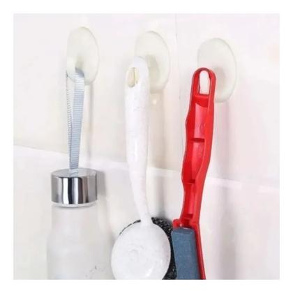 Imagem de Kit 3un suporte parede adesivo pano prato chaves gancho