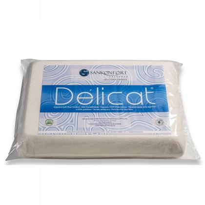 Imagem de Kit 3un Travesseiro Espuma Delicat Macio Adaptável Confortável Antialérgico Antiácaro