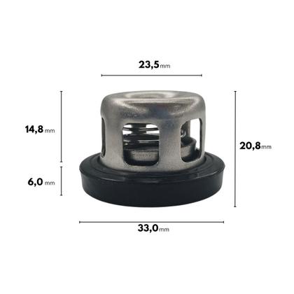 Imagem de Kit 3un Válvula de Sucção e Pressão Compatível com Bomba de Alta Vazão Toyama TPSP45C