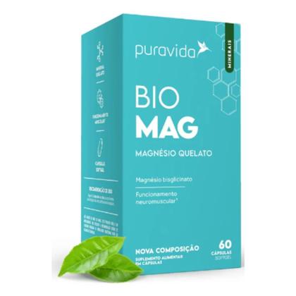 Imagem de Kit 3x Bio Mag - Magnésio Quelato - 60 Capsulas cada - Pura Vida