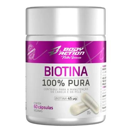 Imagem de Kit 3x Biotina 100 Pura Total 180 Cápsulas Bodyaction Sem Sabor