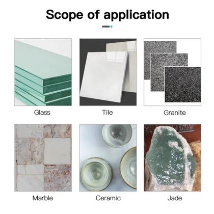 Imagem de Kit 3x broca diamantada 6mm furar porcelanato cerâmica vidro