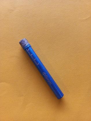 Imagem de Kit 3x broca diamantada 8mm furar porcelanato cerâmica vidro