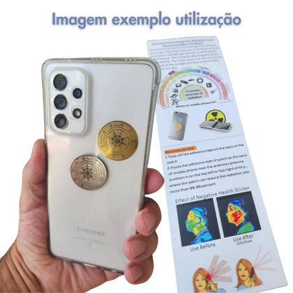 Imagem de Kit 3x Chip, Poluição eletromagnético, Selo AntiRadiação, EMF, Ion Negativo, F Infra Red, Geometria Sagrada, Acessório Celular e Eletrônicos