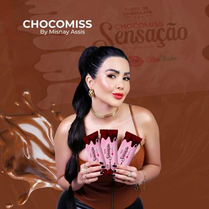 Imagem de Kit 3x Chocomiss Gloss Labial Chocolate Miss Make 5g
