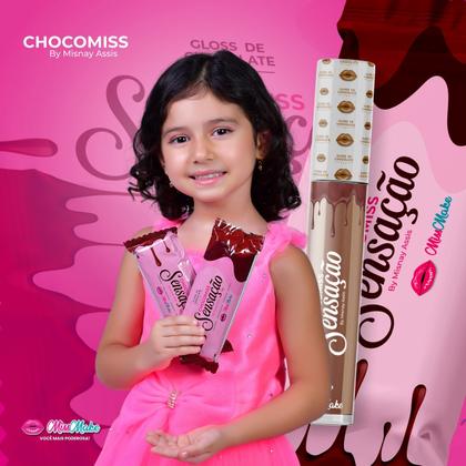 Imagem de Kit 3x Chocomiss Gloss Labial Chocolate Miss Make 5g