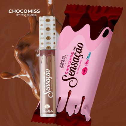 Imagem de Kit 3x Chocomiss Gloss Labial Chocolate Miss Make 5g