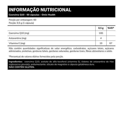 Imagem de Kit 3x - Coenzima Q10 Omix Health - 60 cápsulas - Omix