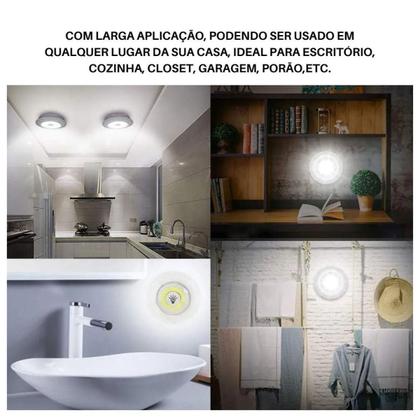 Imagem de Kit 3X Luminárias De Led Com Controle Remoto Decoração Casa