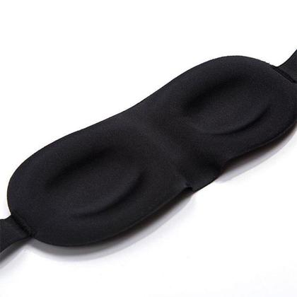 Imagem de Kit 3x Máscara Tapa Olhos Para Dormir 3D Unissex Blackout Confortável Viajar Relaxar Repouso