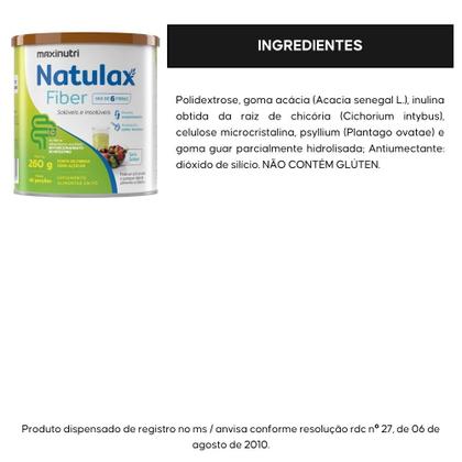 Imagem de KIT 3X Natulax Fiber (Mix de Fibras) 260g - Maxinutri