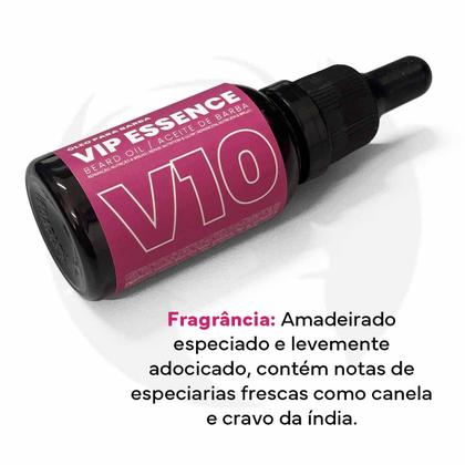 Imagem de Kit 3x Oleo para barba vip essence V10 30ml alfalooks