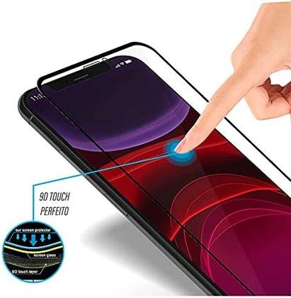 Imagem de Kit 3x Películas de Vidro 3D Temperado Compatível com iPhone 14