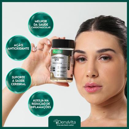 Imagem de Kit 3x Pote Coenzima Q10 + Ômega 3 + Vitamina E, Coq10, Tcm - Vegano - Denavita