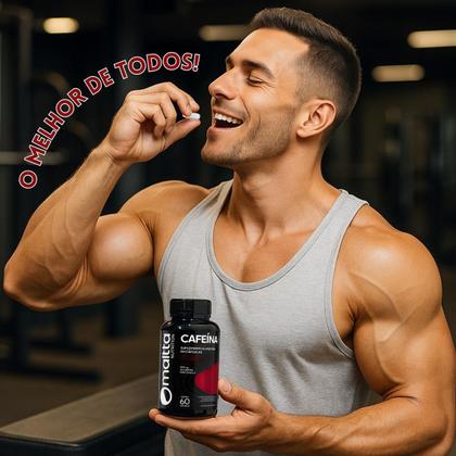 Imagem de Kit 3x Potes Cafeína Anidra 180 Capsulas Em Pó Comprimidos 200mg Suplemento Premium 100% Puro Natural Duom Café Treino Academia