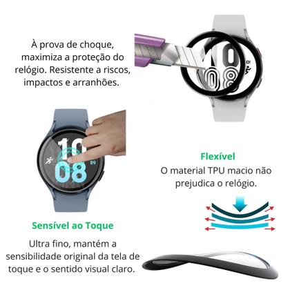 Imagem de Kit 3x Proteção de Tela 3D Para Galaxy Watch4 44mm R870