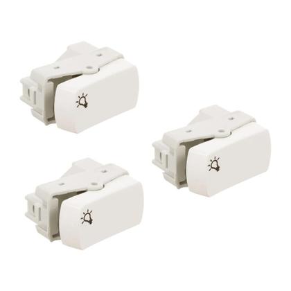 Imagem de Kit 3x Pulsador Minuteria S3B72560 Branco Miluz Schneider