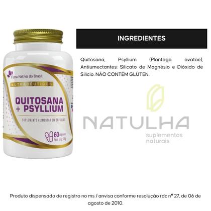 Imagem de KIT 3X Quitosana com Psyllium 60 cápsulas - Flora Nativa
