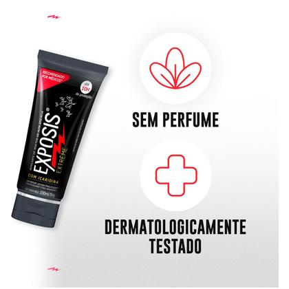 Imagem de Kit 3x Repelente de Insetos Exposis Extreme Com Icaridina Uso Adulto e Infantil 100ml/94g Gel