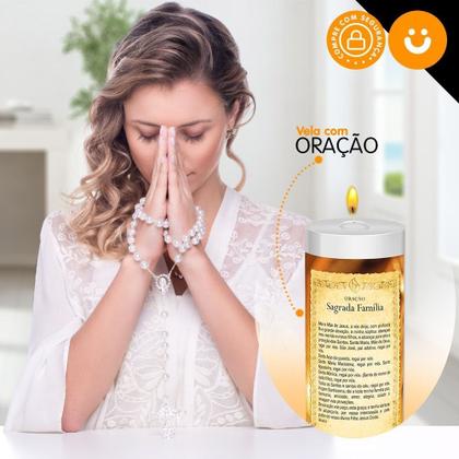 Imagem de Kit 3x Vela De 7 Dias Oração Religiosa Sagrada Família