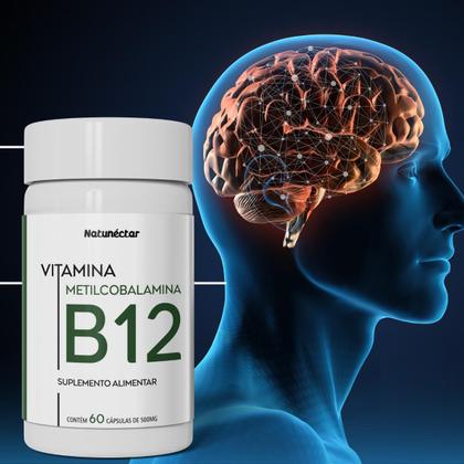 Imagem de Kit 3x Vitamina B12 Metilcobalamina 180 Cápsulas Natunéctar Comprimidos 9,9mcg Suplementos