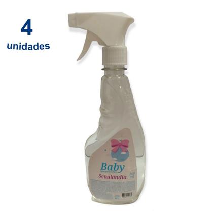 Imagem de Kit 4 Água para Tecido Borrifador Gatilho 500ml Baby Facilitador Passar Senalândia - Envio Já