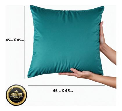 Imagem de Kit 4 Almofadas Cheia Veludo Macio Premium 45x45 Cinza Escuro