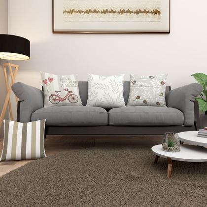 Imagem de Kit 4 Almofadas Cheias 40cm x 40cm Modernas Decorativas Estampadas Digital Sala Sofá Quarto
