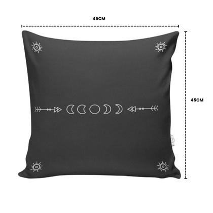 Imagem de Kit 4 Almofadas Cheias 45cm x 45cm Estampado Sala Quarto Lua