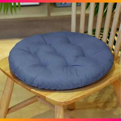 Imagem de Kit 4 Almofadas Decorativa Futton Assento De Cadeira Sofa C/ Fitas De Amarrar 40x40CM