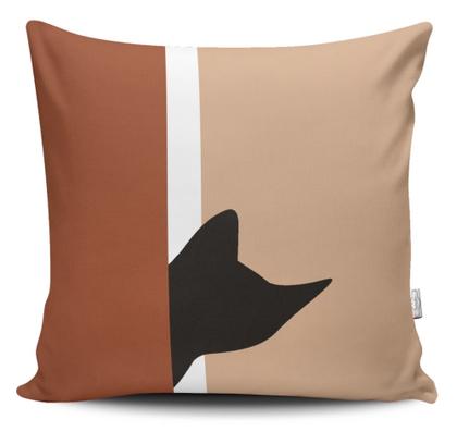 Imagem de Kit 4 Almofadas Estampadas com Silicone Premium 42cm x 42cm - Gato