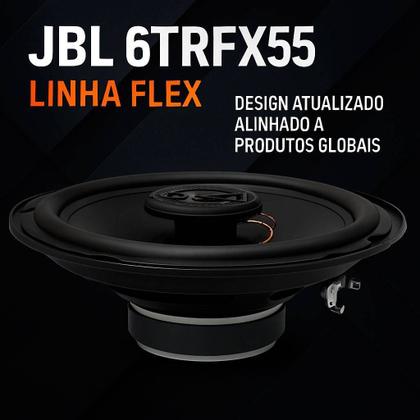 Imagem de Kit 4 Alto Falantes 6 polegadas JBL 6TRFX55 220w Triaxial Preto